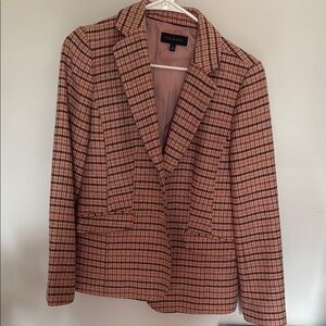 Pink Talbots Plaid Women's Blazer